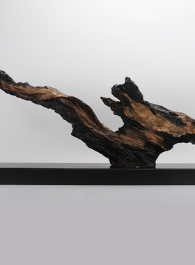 后现代新中式酒店门厅艺术品软装饰品样板房间抽象雕塑工艺品摆件