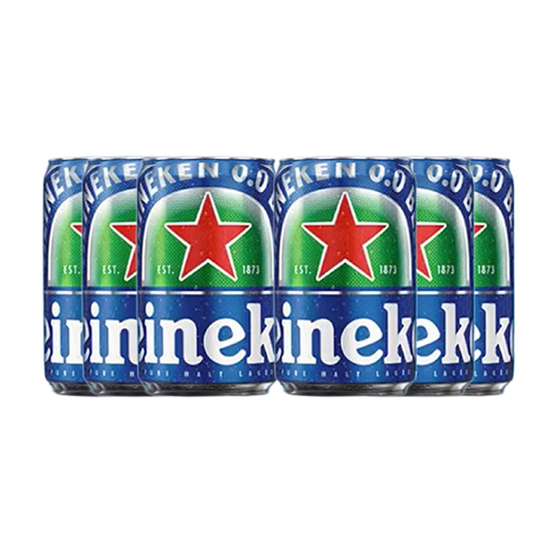 9.9【原装进口】喜力0.0无醇啤酒150ml*6罐