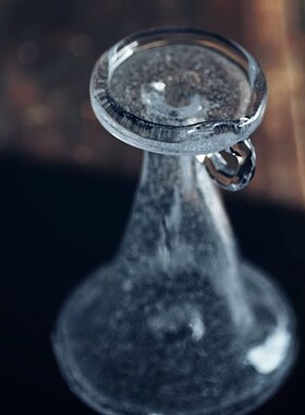 无相佑 传统手作暮雪琉璃烛台花器空间陈设居家北欧风花瓶茶空间