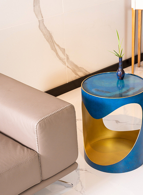 朱炳仁铜 创意铜铸中式茶几家具小桌子置物客厅边几边几别有洞天