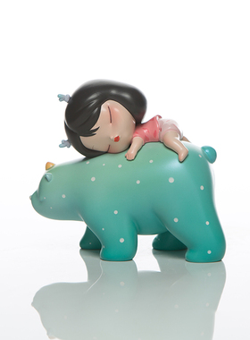 可米生活贾晓欧白夜童话摆件小家居装饰品桌面酒柜可爱手办小礼品