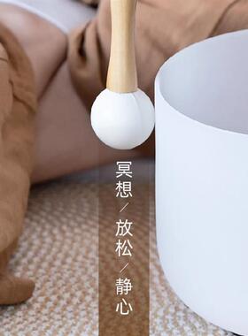 5A级高准音水晶钵全套432Hz音乐疗愈工具 消磁颂钵组合 禅意水晶