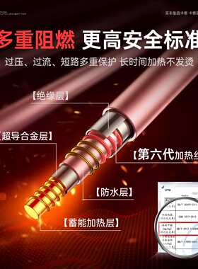 汽车加热垫带靠背 车用前排车载电热座椅垫套 秋冬2501双座