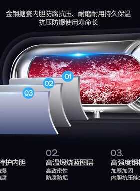 上门安装热水器家用电热水器卫生间小型圆扁桶储水式洗澡出租用