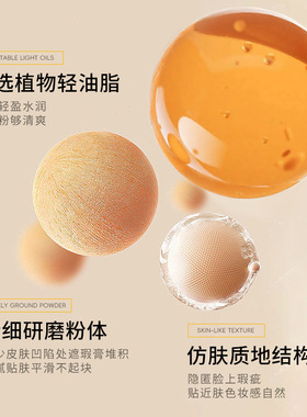 严选水光粉底液妆前乳轻薄服帖持久不脱妆光感水润服帖遮瑕贴贴霜
