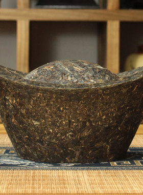 滇湘元宝普洱茶雕摆件云南特色纪念品茶叶工艺品送礼装饰开业礼品