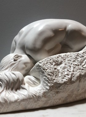 五圆博物馆罗丹雕塑《达娜依德》石膏美术古典教具客厅摆件艺术品