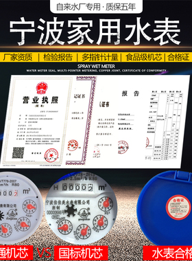 水表家用专用止回阀自来水商用宁波配件大全机械国标旋翼式6分螺