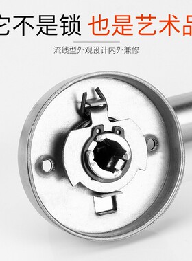 防火门锁消防门锁 安全通道门不锈钢逃生门把手双开门锁芯 通用型
