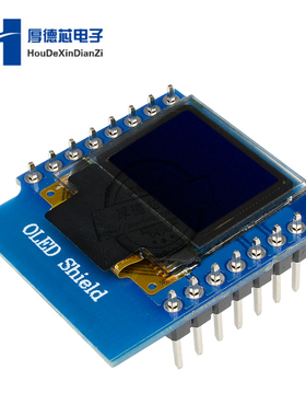 Wemos D1 MINI 0.66英寸OLED显示模块 液晶屏模块IIC/I2C接口