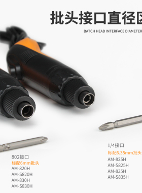 安埗电动螺丝刀插电式电动起子全自动802电批大扭力直柄小型220V