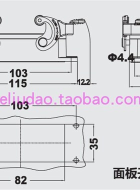 WAIN 连接器H16B-BK-2L/SC开孔底座合适H16B外壳原装新品现货