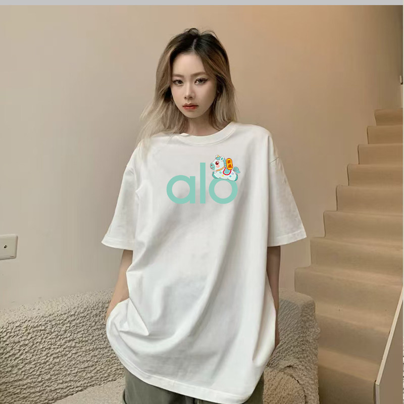 AIO重磅夏季高档印花短袖美式运动情侣同款240g纯棉时尚T恤儿童