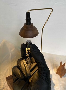 创意礼物小夜灯手工木雕氛围感卧室睡眠桌面摆件情侣实用床头台灯