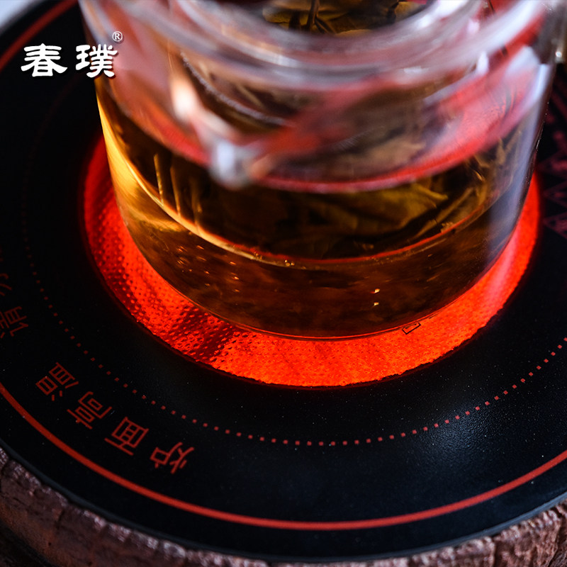 Retro electric pottery stove for boiling water, tea stove, tea set, tea set, jar, tea, silent electric stove, household boiling water and making tea set