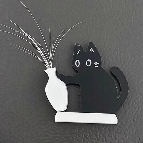 猫咪胡须收纳盒小猫毛发收藏瓶纪念猫须胡子收集器冰箱贴宠物用品 - 图0