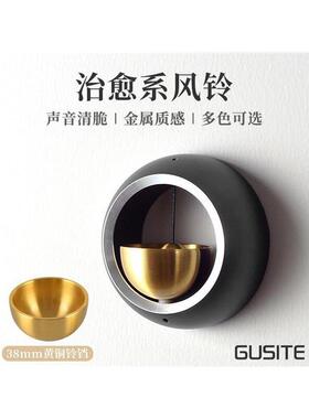 进门提醒铃铛挂门上门铃入户开门店铺玻璃门风铃纯铜多巴铃铛装饰