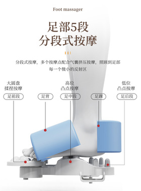 110V伏出口小家电台湾全自动脚部按摩器足底按摩器小腿气囊足疗机