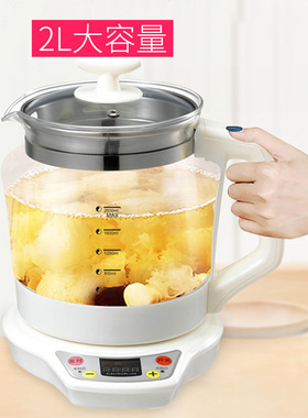 养生壶家用多功能大容量煮茶器办公室小型玻璃电水壶养身茶壶2L升