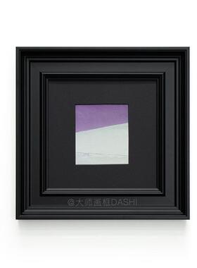 简约现代小黑色框油画外框画框定制古典实木中古相框镜框订制装裱
