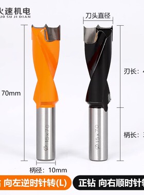 木工排钻钻头钻孔器钻头三合一打孔器铰链钻数控三刃排孔扩孔钻