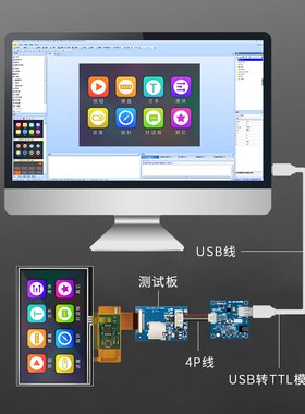 淘晶驰T1系列4.3寸超薄COF模组智能液晶彩色串口屏TJC4827T143