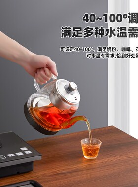 高端纯钛电热水壶全自动上水烧水壶泡茶专用茶台一体嵌入式茶桌