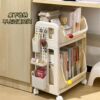Student dormitory under table hole board trolley storage rack desk under desk bag storage trolley bookshelf good items