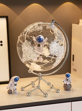 地球仪摆件轻奢高级感小众装饰品宇航员太空人12岁男女孩生日礼物