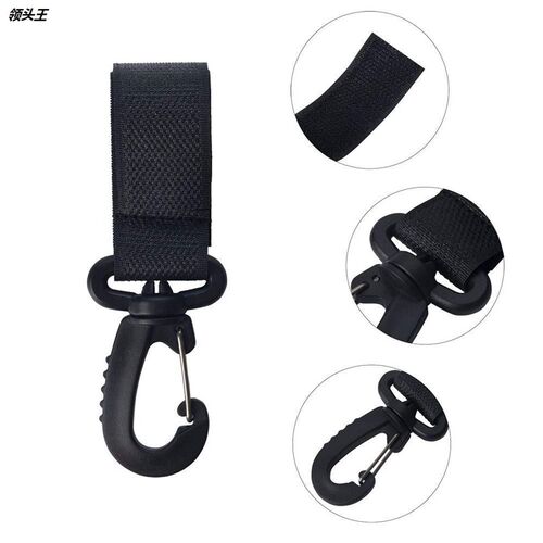 【2个/套】婴儿推车挂钩妈咪包尿布挂钩收纳袋魔术贴挂钩推车配件 - 图2