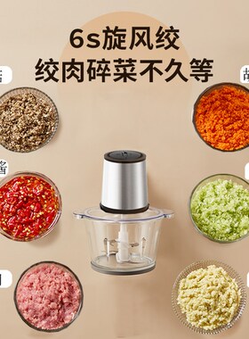 2026年新款电动绞肉机插电款多功能家用碎肉绞馅和面料理一体玻璃