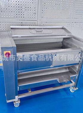 翻盖葛根毛辊清洗机商用材清洗去皮机天麻土豆螺旋毛辊清洗机