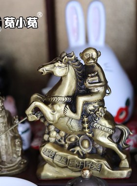 菟小菟 纯铜马上封侯摆件办公室创意装饰品陈靖韬已激活