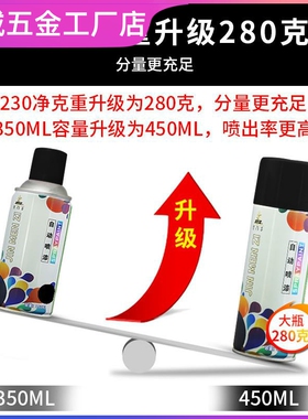 白色喷漆罐手摇自动喷漆米白色哑光白黑色红色家俱木器漆油漆喷罐