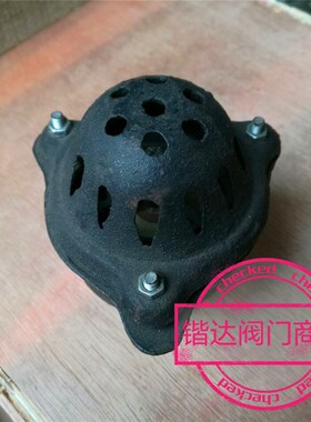 铸铁丝口底阀抽水泵底阀软管阀门清水过滤器水管笼头花篮滤网