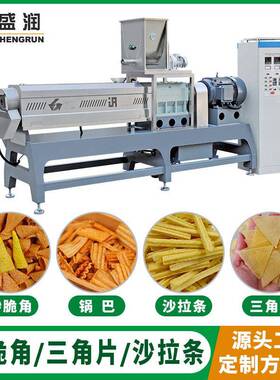 油炸食品生产线 妙脆角沙拉条加工设备 跨境休闲零食双螺杆膨化机