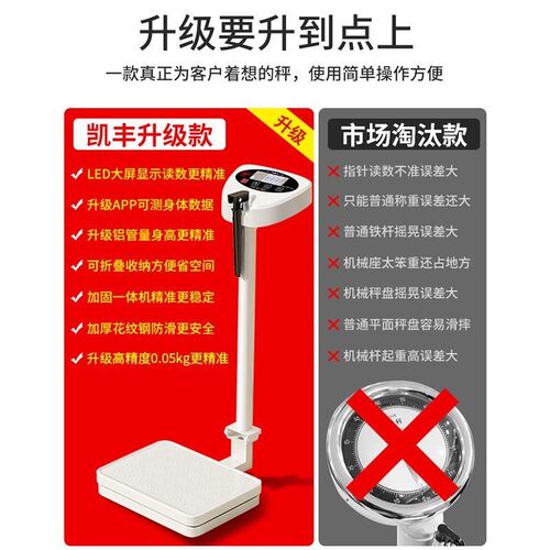 高精度电子家用成人身高体重秤精准身高体重秤智能一体幼儿园专用 - 图3