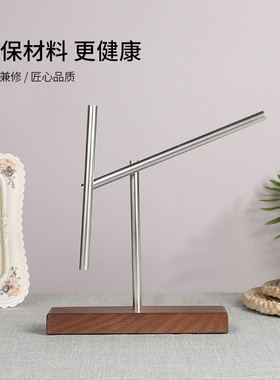 创意钢铁侠永动摆实木烤漆摆件 商务礼品家居现代简约