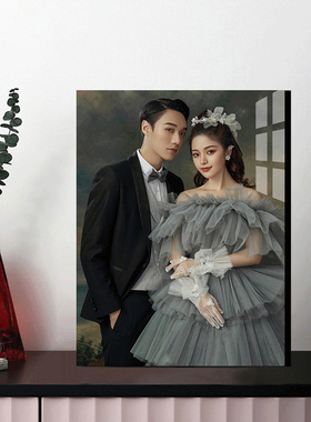 婚纱照相框摆台高级感照片定制结婚照全家福宝宝照创意多宫格桌摆