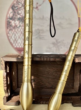 纯铜文昌笔金榜题名挂件黄铜毛笔摆件文房四宝送学生礼物搭配笔筒