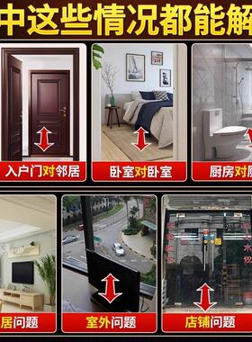 五帝钱入户门对门桃木葫芦挂饰真品纯铜钱中国吉祥结窗户卧室厨房