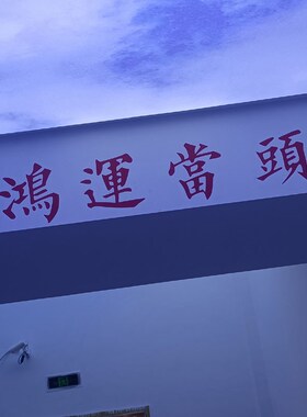 鸿运当头新年春节祝福墙贴纸餐饮民宿服装店玻璃门镜子贴房梁装饰