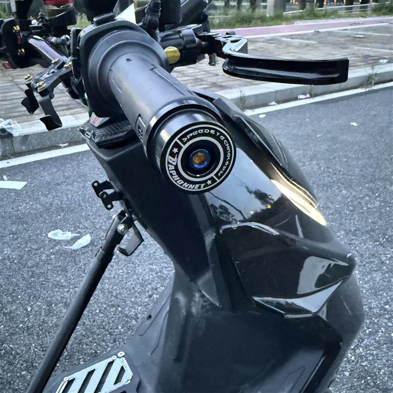 Suitable for electric vehicle/motorcycle modification Baphomet handlebar plug decoration black CNC handle plug terminal