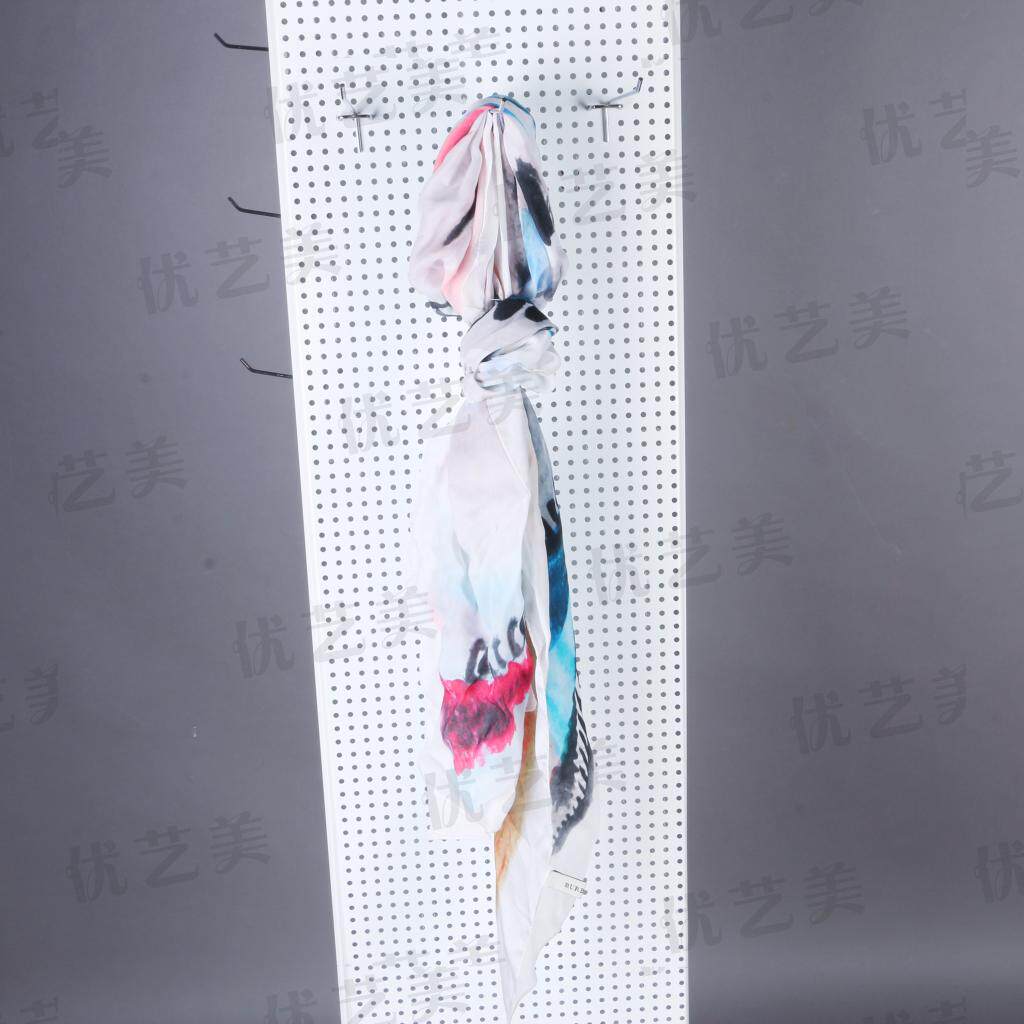 Youyimei floor-standing rotating jewelry hole board display rack hook mobile phone jewelry shelf stainless steel iron display rack