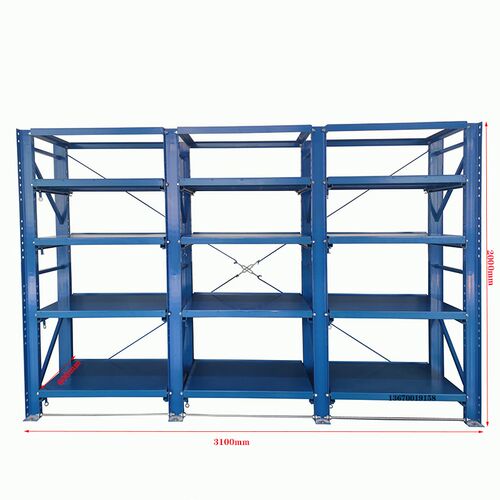 抽屉式模具货架半开重型仓储模具架加厚槽钢立柱仓库模具专用货架 - 图3
