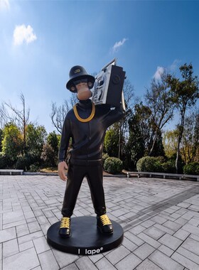 玻璃钢卡通雕塑定制卡通人物造型雕像景观园林装饰品迎宾人物摆件