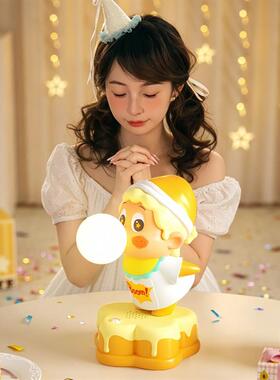 星星人台灯卧室床头灯生日礼物女生闺蜜护眼小夜灯带音响新婚520
