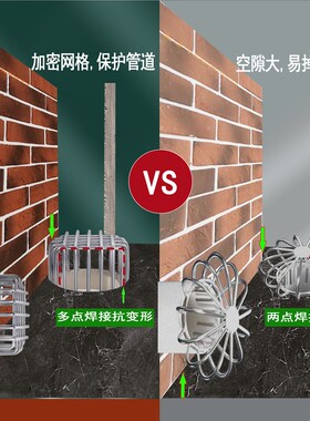 天台防堵304不锈钢地漏PVC110排水管屋顶天沟下水道防塞圆形侧排