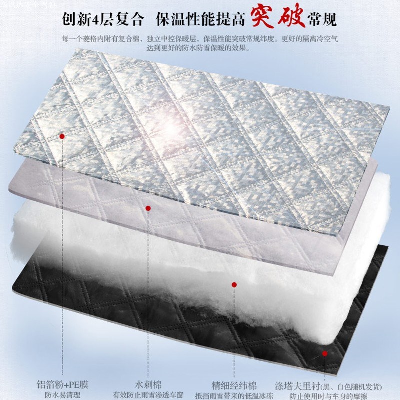 Car snow shield, anti-freeze and heat insulation, front windshield sunshade, summer car window sunshade, car sunshade