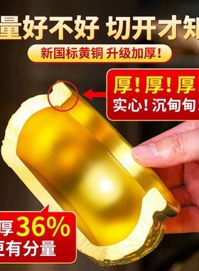 聚宝盆摆件招财聚财纯铜家用存钱罐实心黄铜米缸客厅店铺开业礼品